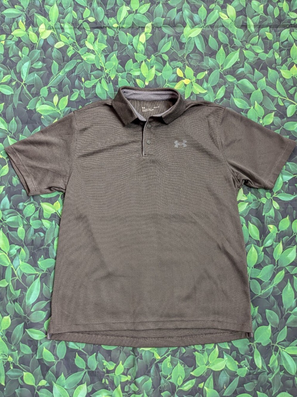 Under Armour Men's Dark Gray/Olive Performance Golf Polo
